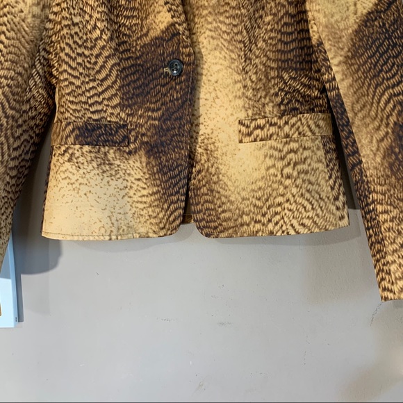 Escada One Button Blazer Jacket Silk Blend 36 - Picture 3 of 7